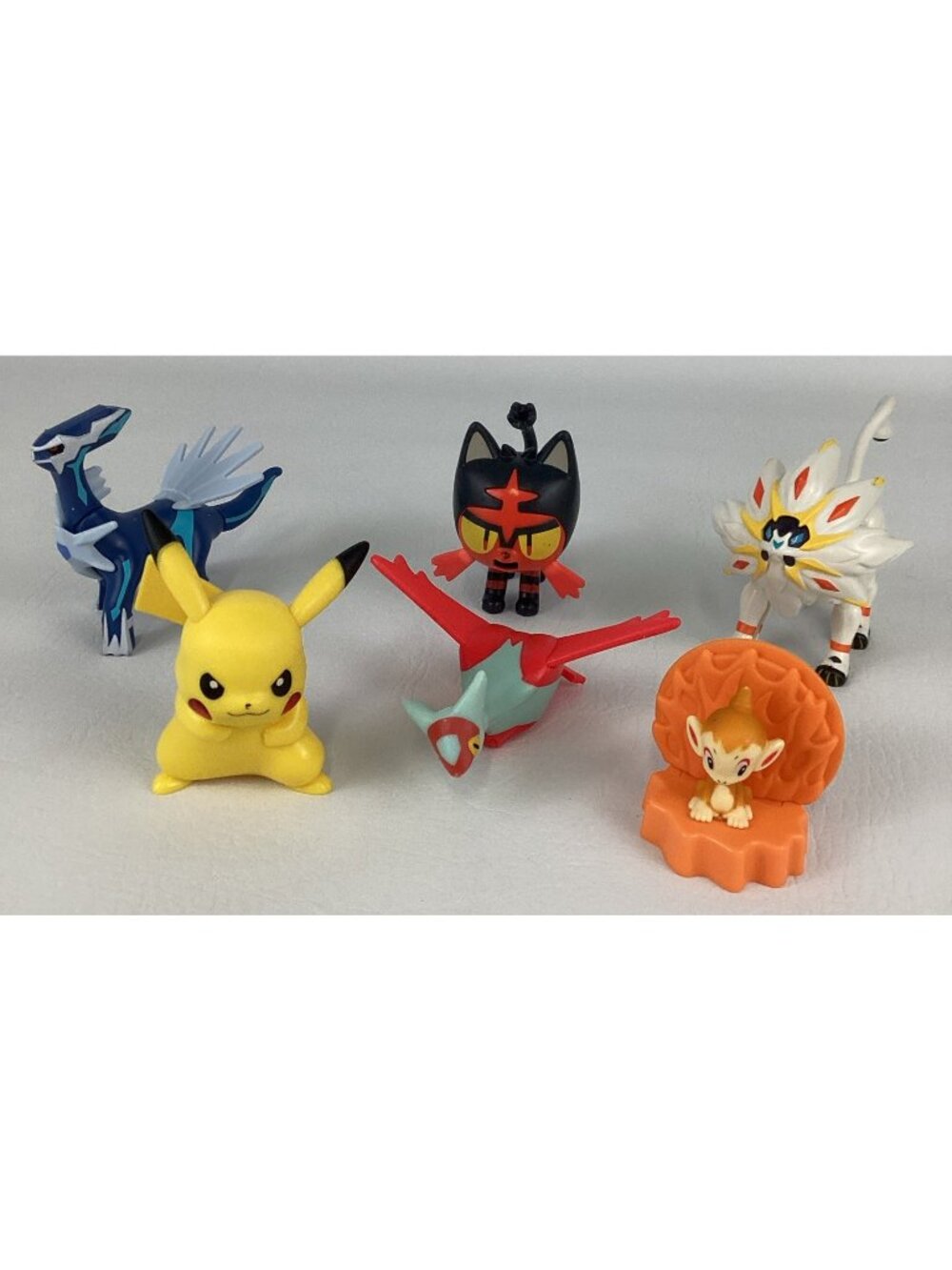 Pokemon Bundle Kids Meal Toy 6pc Lot Figures Nintendo Pikachu Dialga Chimchar